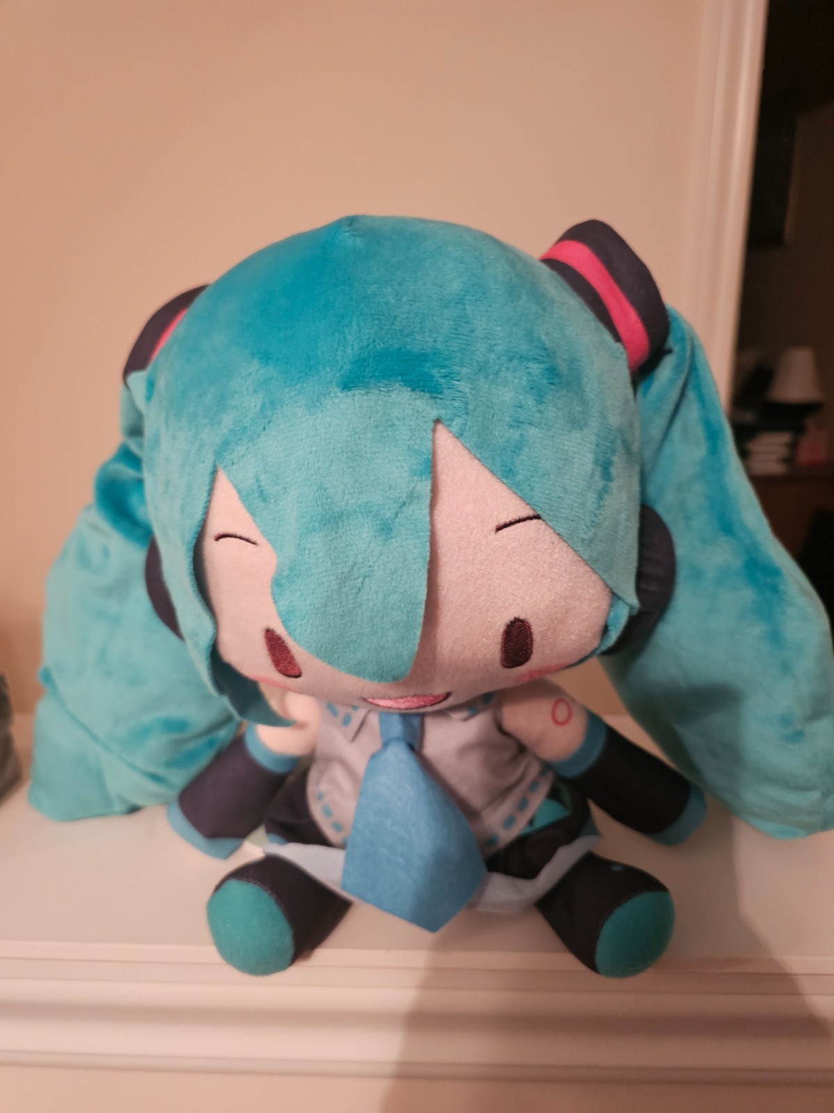 Hatsune Miku Vocaloid Fuwapuchi Large Plush SEGA *US SELLER*