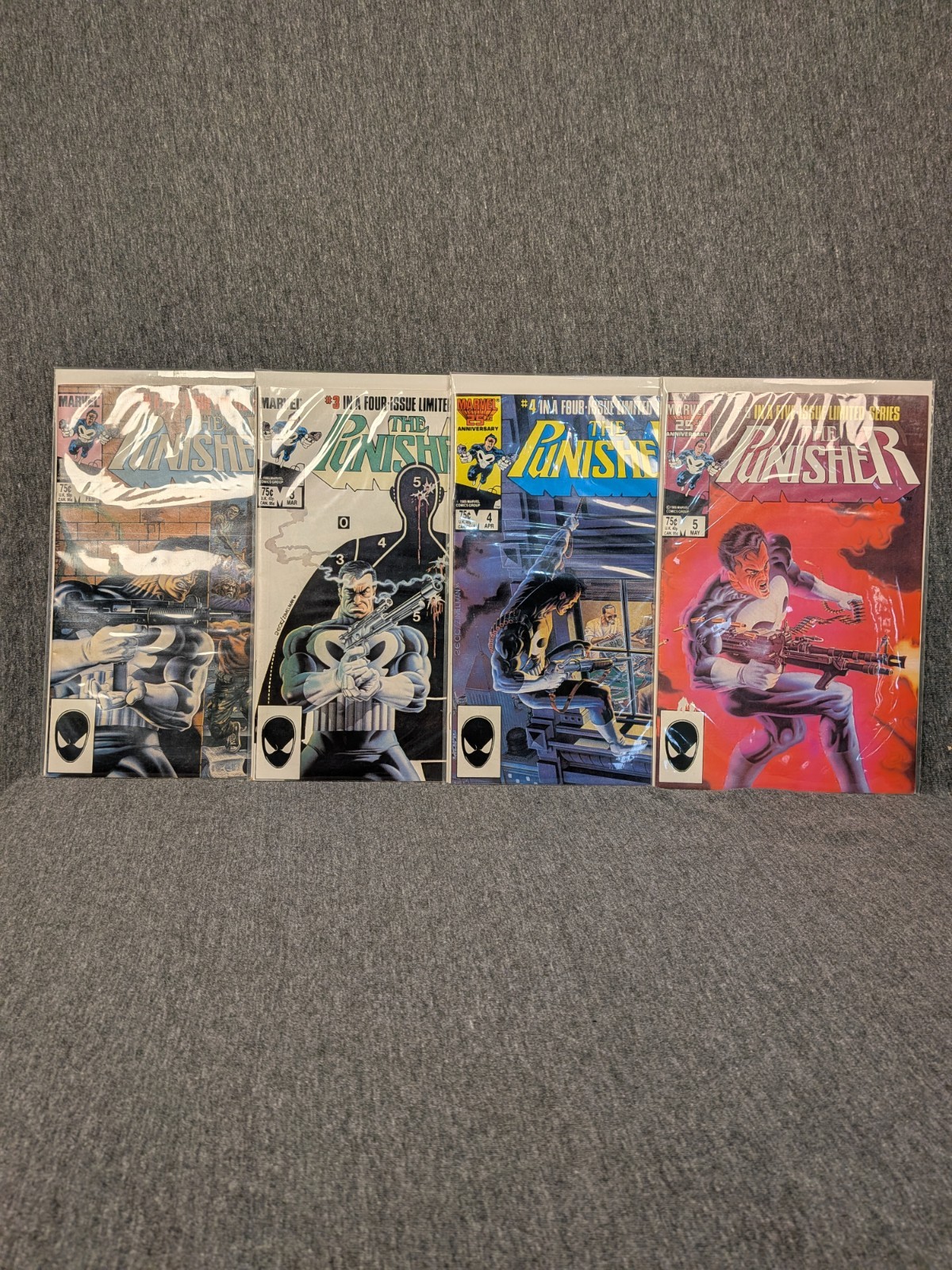PUNISHER Limited Series #2 3 4 5 1985 Lot Run Set 1st Solo Series VG 1 Flaw.