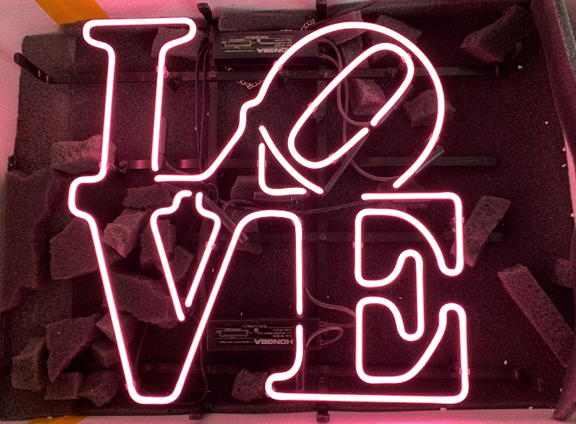 Pink Heart Love Neon Light Sign Lamp Display Room Home Wall Decor YU 24\
