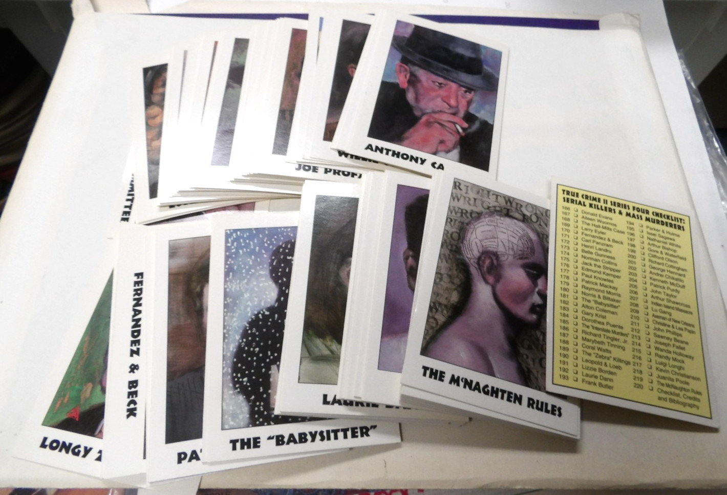 True Crime Series 4 Trading Cards Serial Killers & Mass Murderers Set 54 Cards