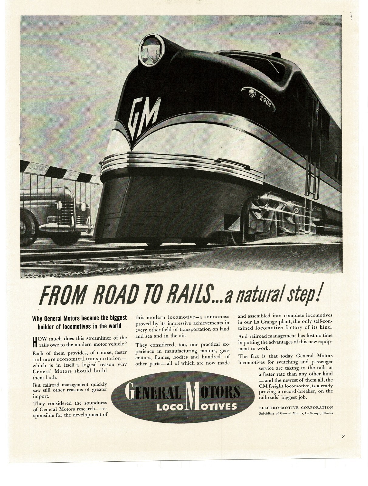 1941 General Motors EMC EMD E Diesel Locomotives Vintage Print Ad 3