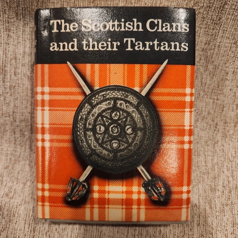 Scottish Clans and Their Tartans Hardcover mini Scotland vintage 1970s book