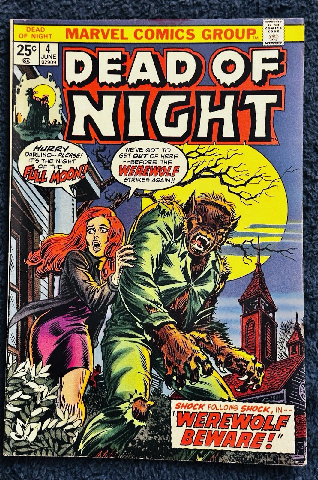 Marvel Comics Group Dead OF Night #4 NM 9.4 White Pages Horror Comic 1973 CGC Marvel Comics Group Dead OF Night #4 NM 9.4 White Pages Horror Comic 1973 CGC