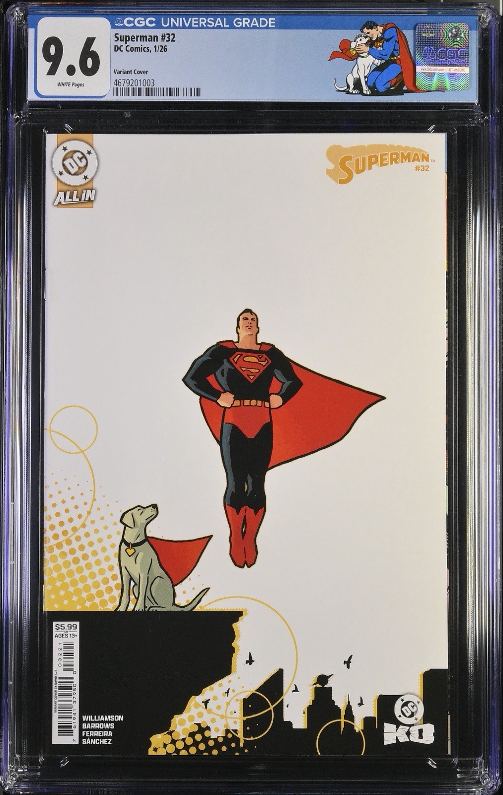 Superman #32B CGC 9.6