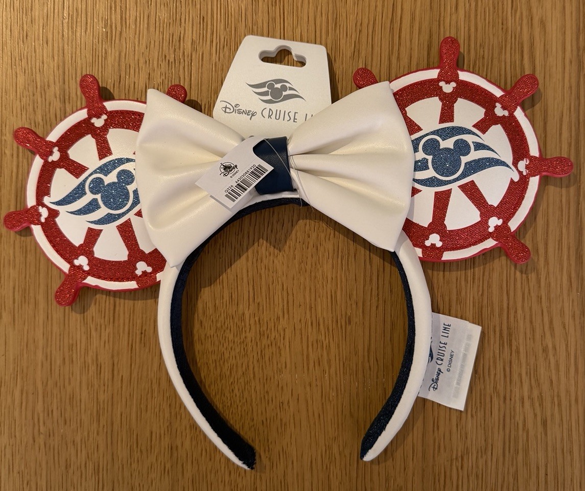 DCL Disney Cruise Line Ship Wheel Mickey Minnie Ears Headband Authentic 2026 NEW