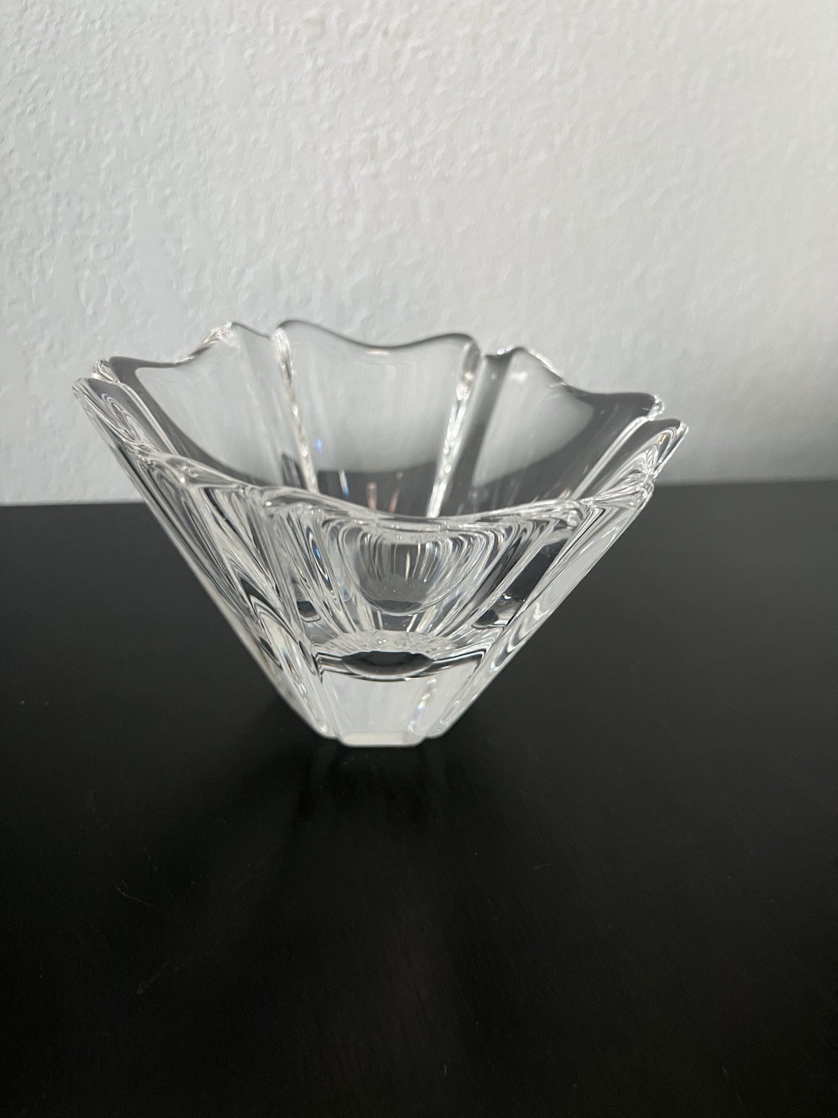 Orrefors Crystal Glass Orion Bowl, Made in Sweden  Collectible Decor EUC
