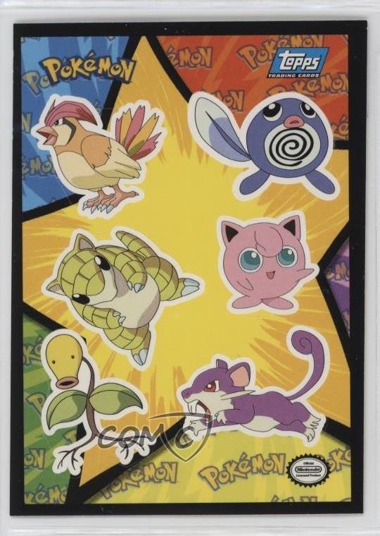 Pidgeotto Poliwag Sandshrew Jigglypuff Bellsprout Rattata #14 1999 8d4