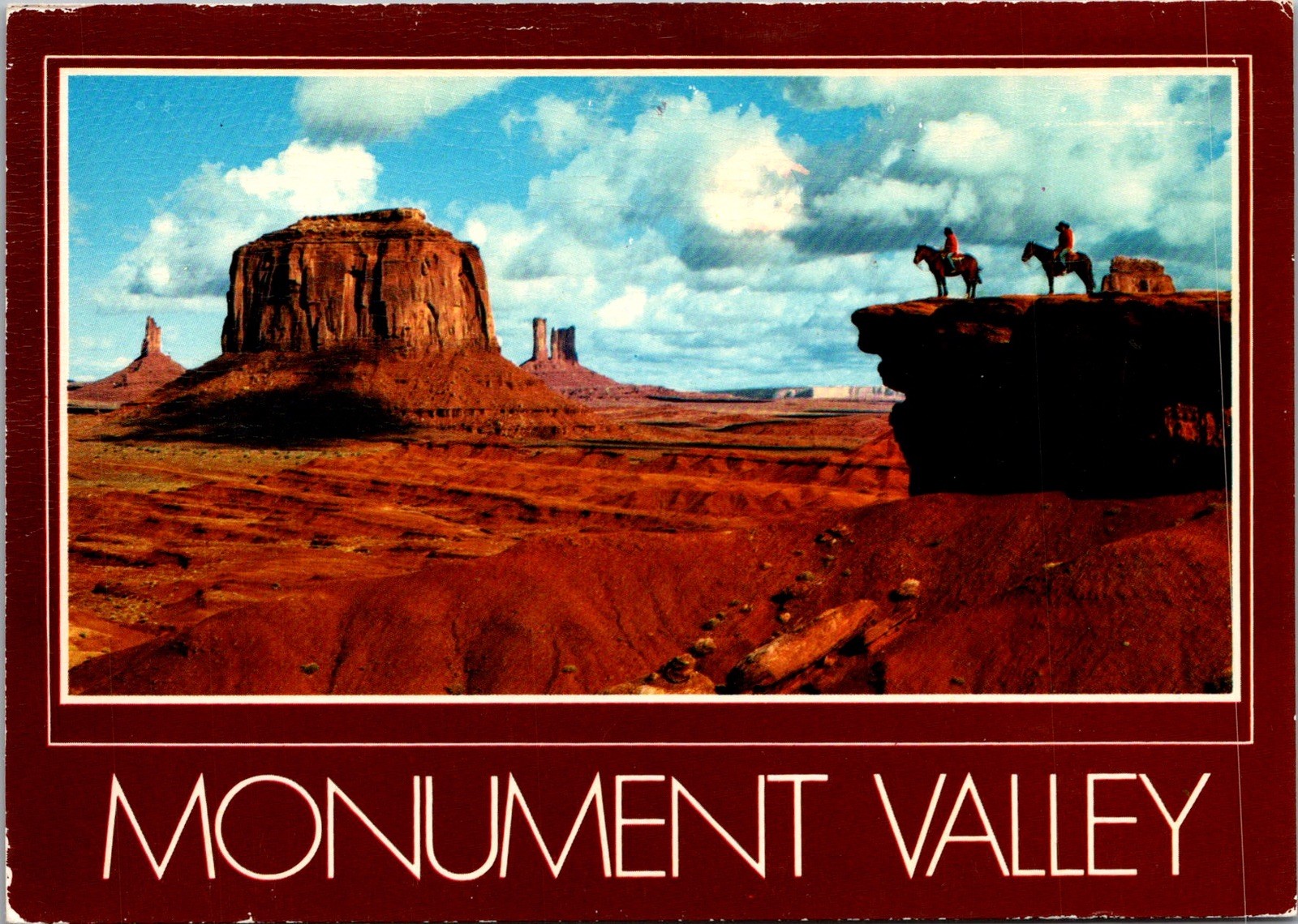 Monument Valley Arizona Great Cliffs Changing Formations Scenic Vintage Postcard