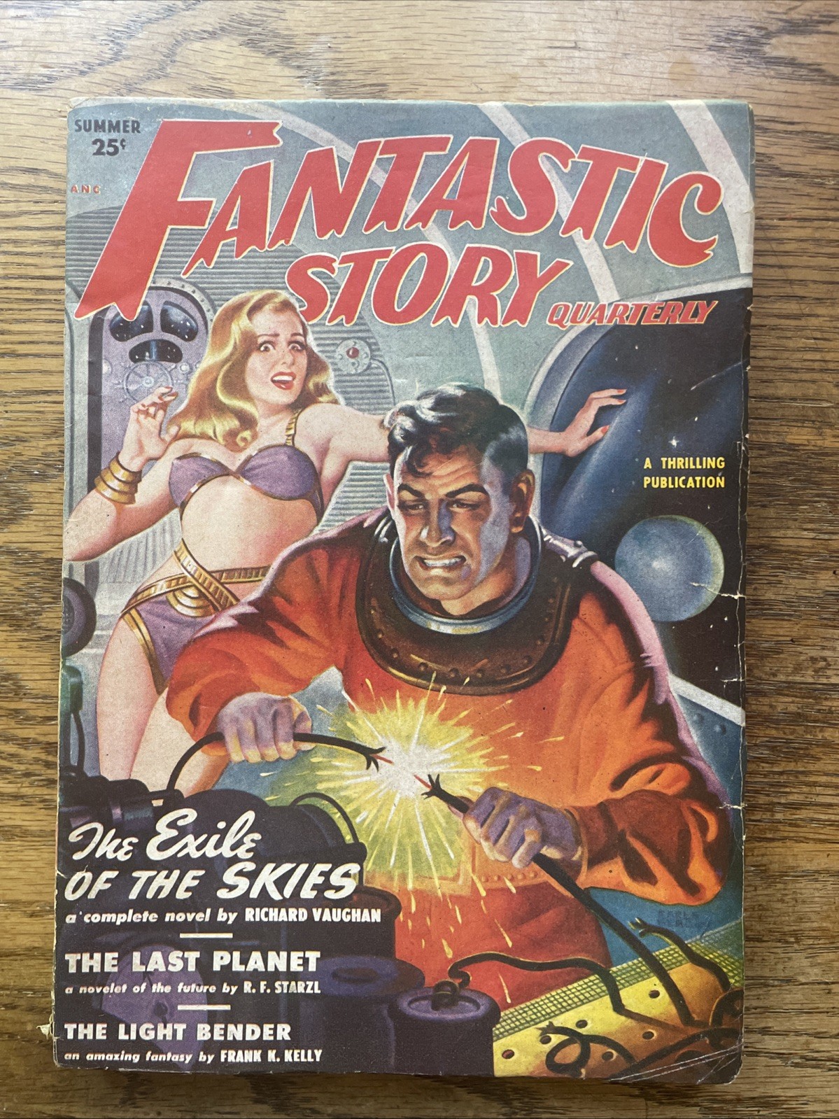 FANTASTIC STORY QUARTERLY 1950 SCIENCE FICTION PULP THE EXILE OF THE SKIES W FANTASTIC STORY QUARTERLY 1950 SCIENCE FICTION PULP THE EXILE OF THE SKIES W
