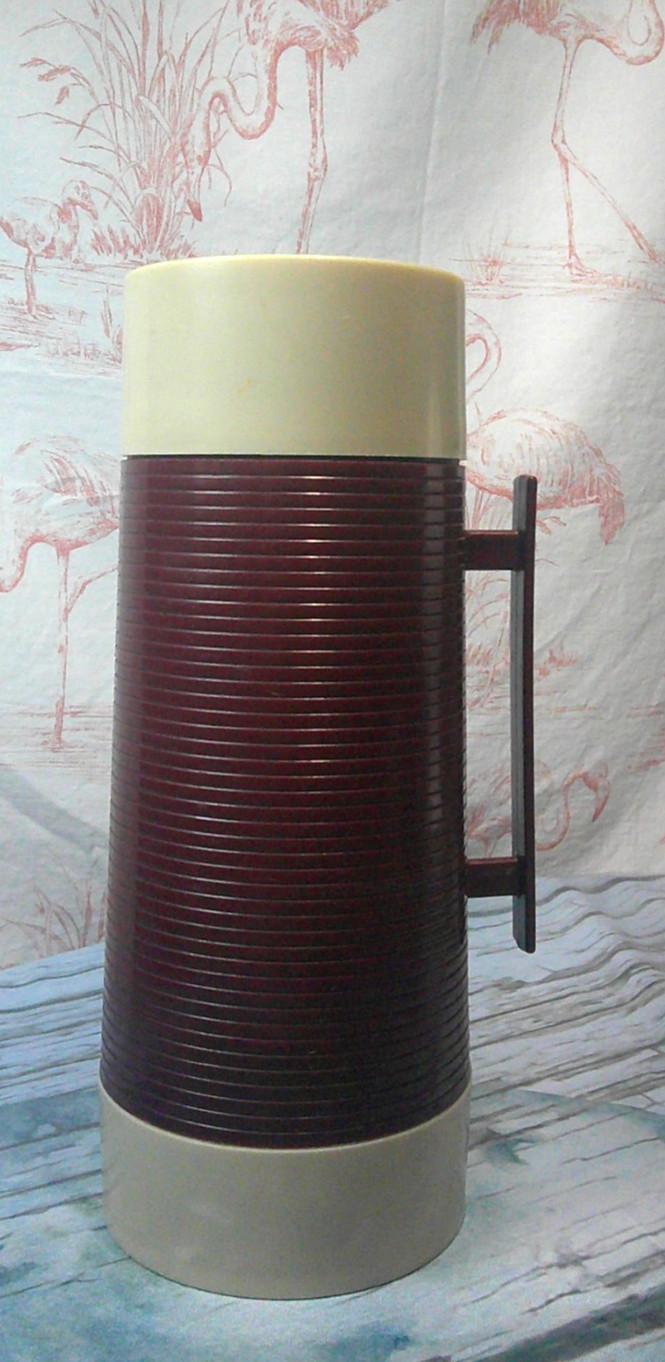 Sears Roebuck Thermos Hot/Cold Wide Mouth Vacuum Quart Made in USA Vintage