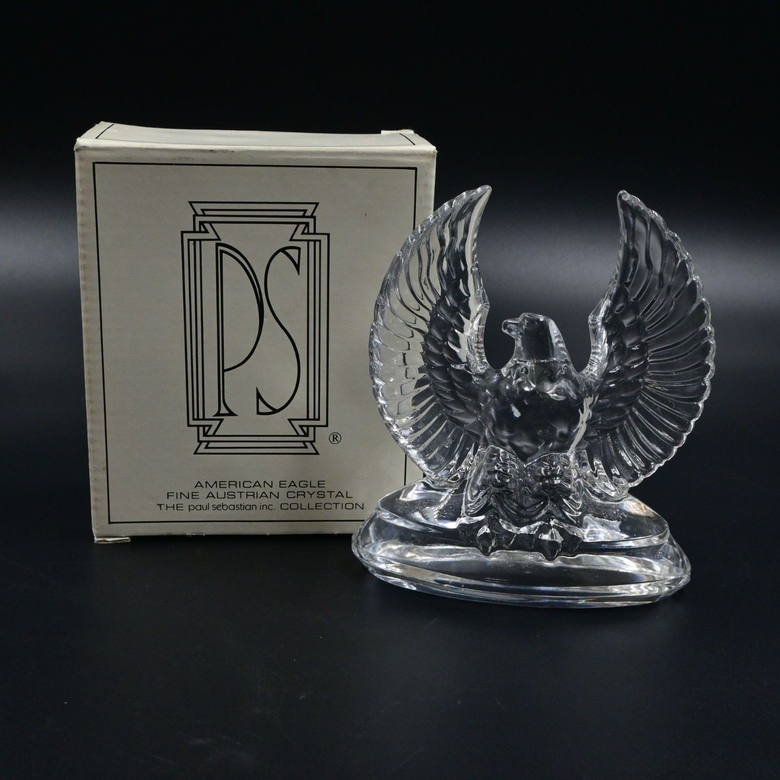 American Eagle Fine Austrian Crystal by Paul Sebastian PS 24% Stolzle Kristall