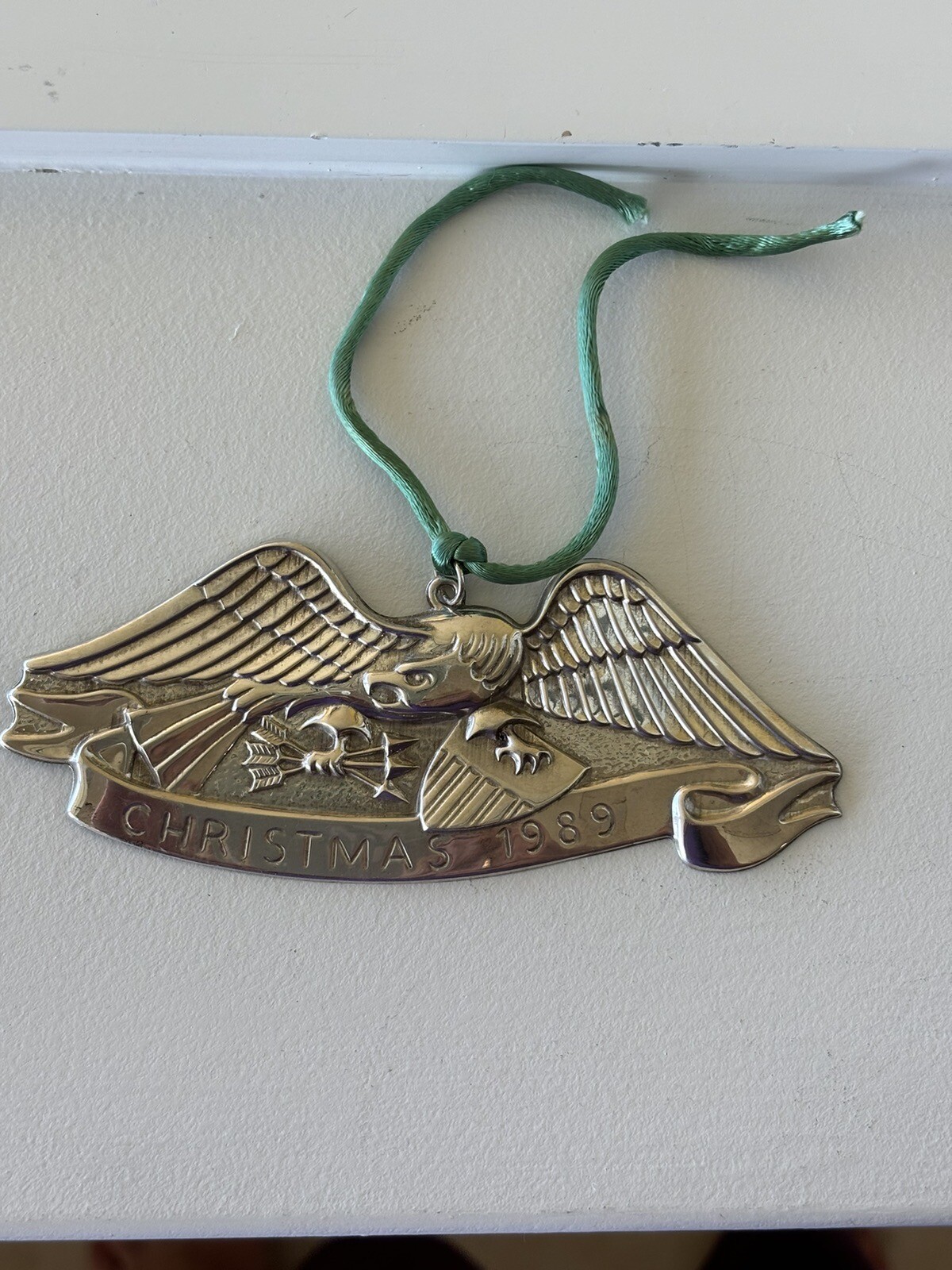 Gorham Sterling Silver American Heritage Eagle 1989 Ornament RARE