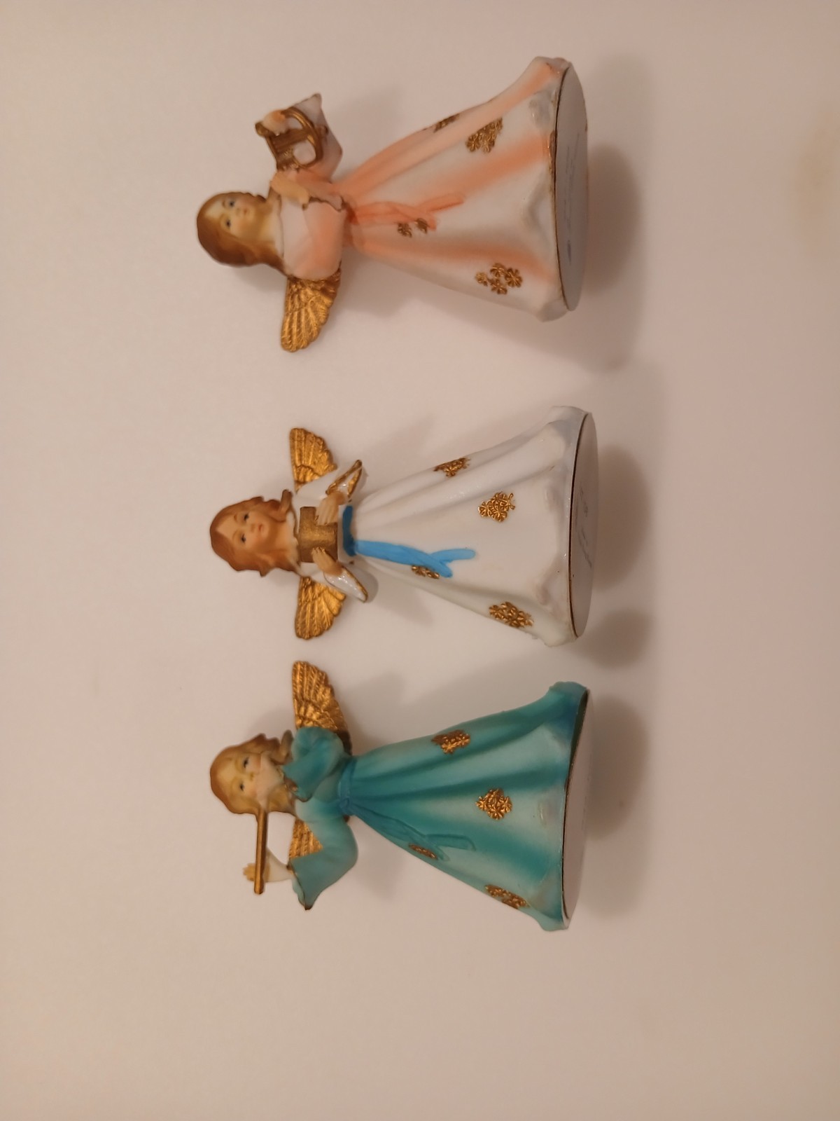 Vintage Mid Century British Hong Kong Angel Trio With Box Insert