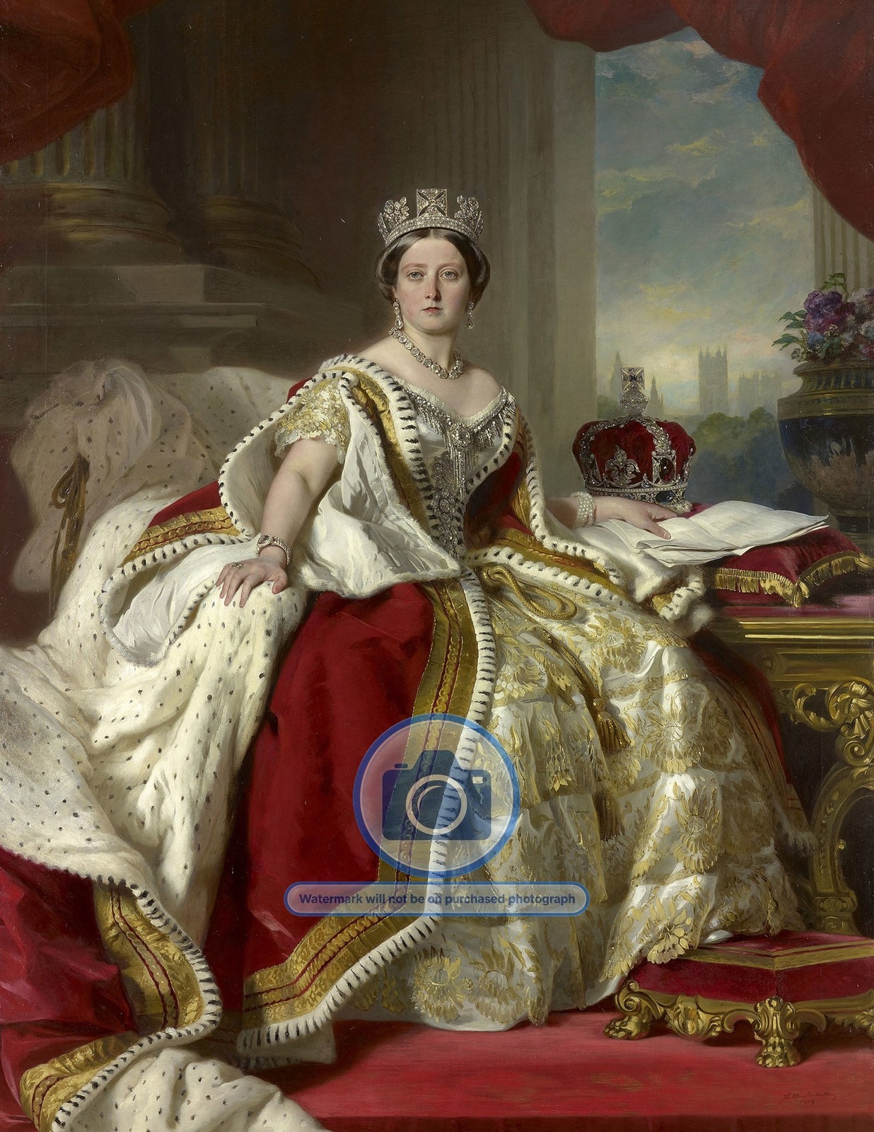 QUEEN VICTORIA OF THE UK 1859 PAINTING PORTRAIT 8.5X11 PHOTO QUEEN VICTORIA OF THE UK 1859 PAINTING PORTRAIT 8.5X11 PHOTO
