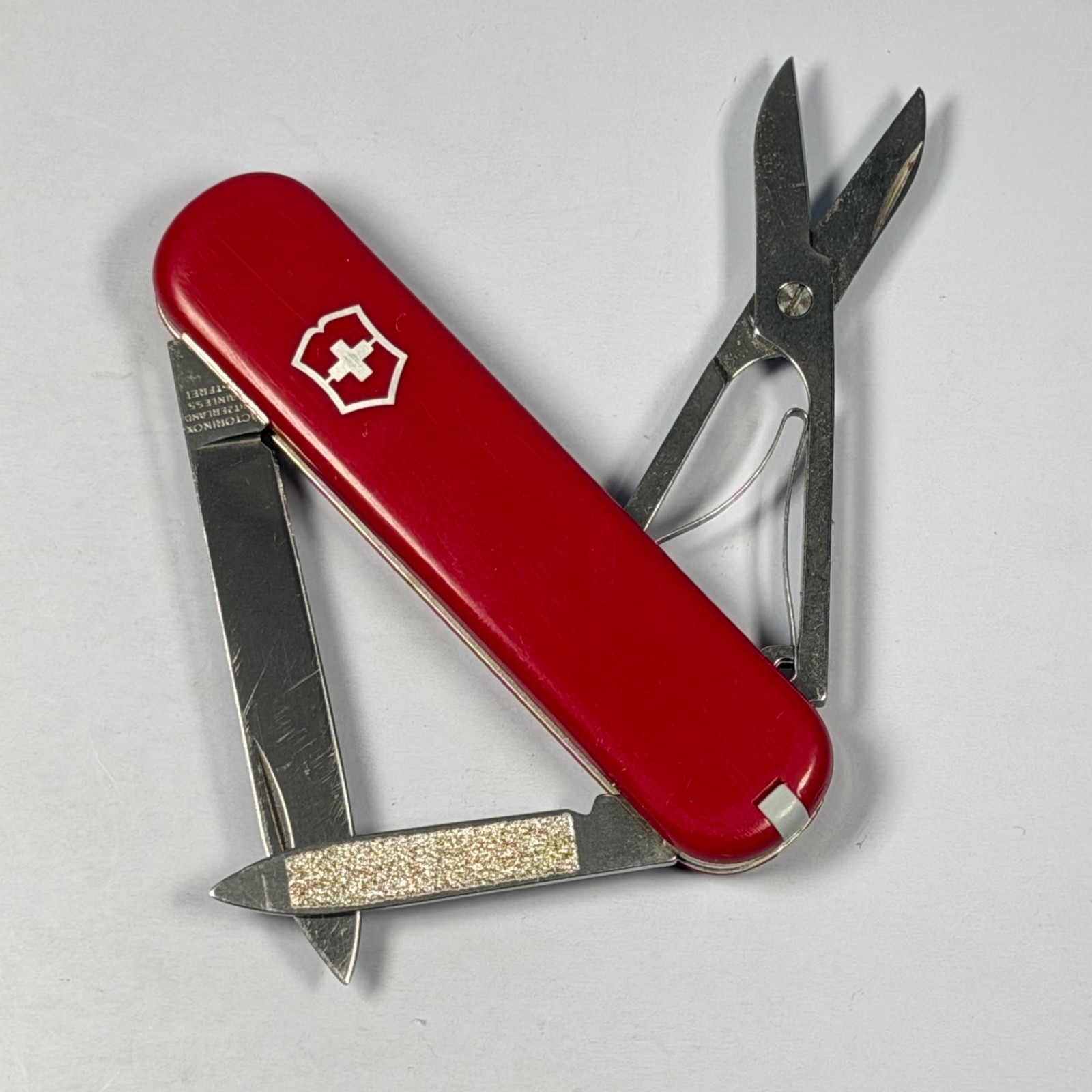 Victorinox Ambassador 74mm Swiss Army Knife Vintage Red Scissors Refreshed