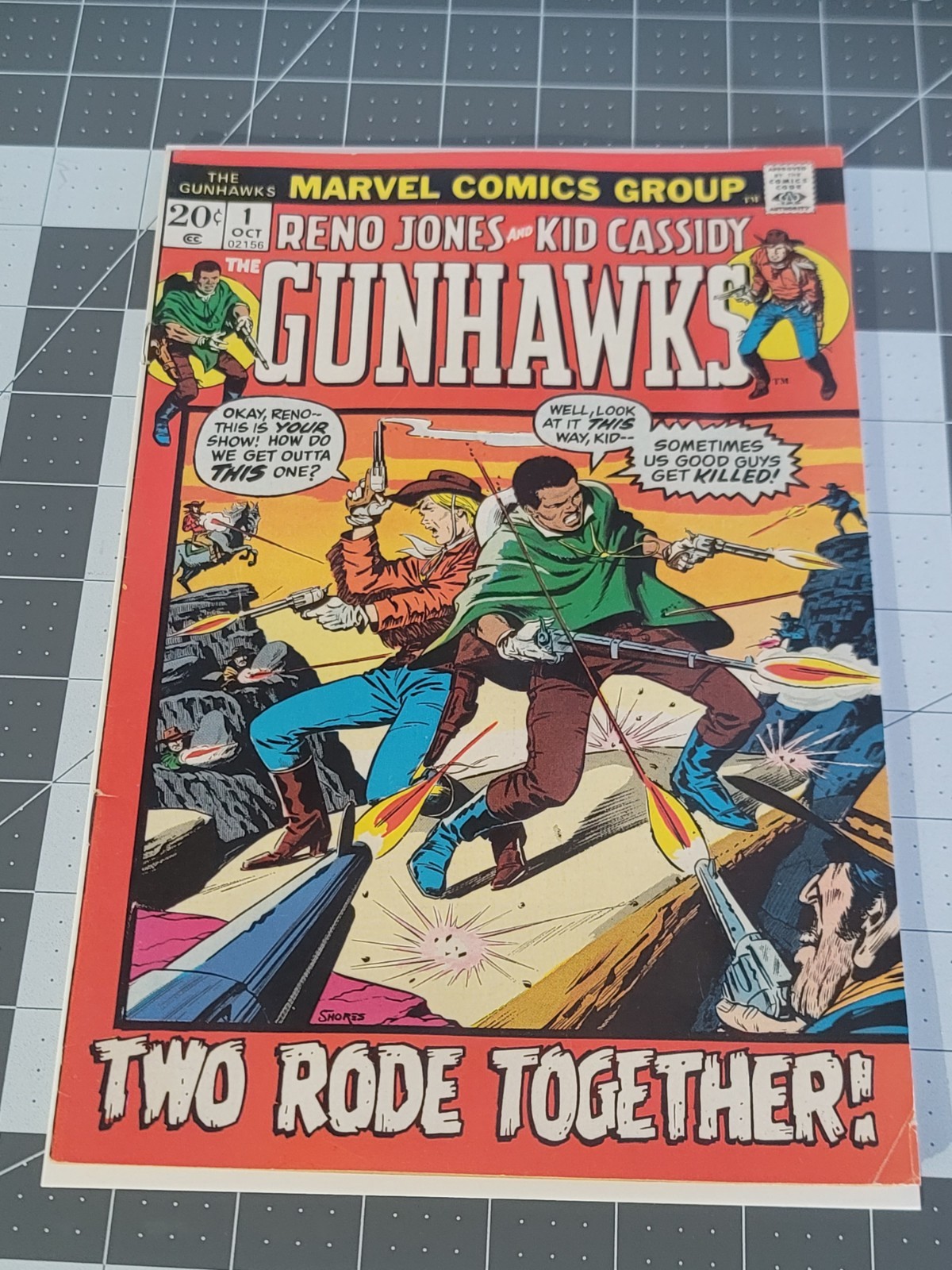 Gunhawks #1 1st Reno Jones & Kid Cassidy Fine Beautiful Vibrant Raw Copy