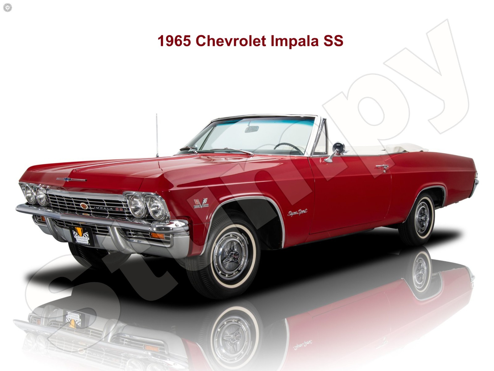 1965 Chevrolet Impala SS 3 Metal  Sign 9\