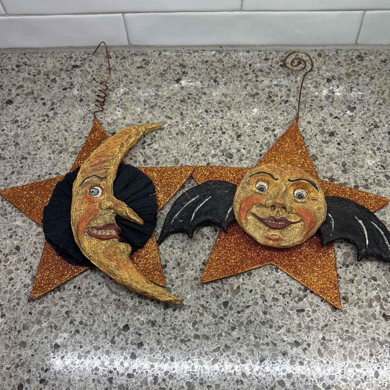 Vintage Debra Schoch for Bethany Lowe Hop Hop Jingle Boo Sun Moon Ornaments SEE Vintage Debra Schoch for Bethany Lowe Hop Hop Jingle Boo Sun Moon Ornaments SEE