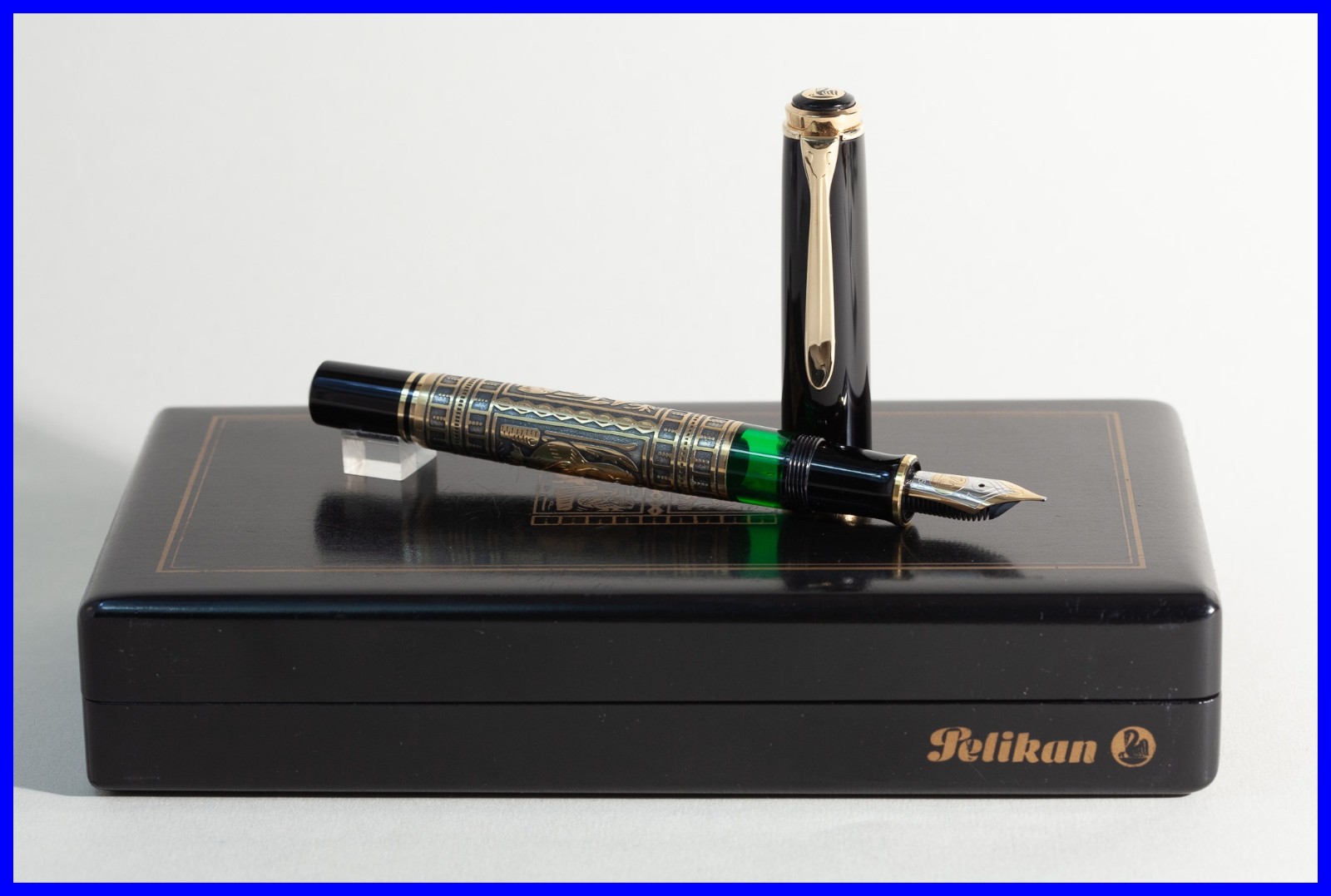 1990S Old Style Pelikan M900 Toledo With Medium 18C Pf Nib 925 Sterling Silver
