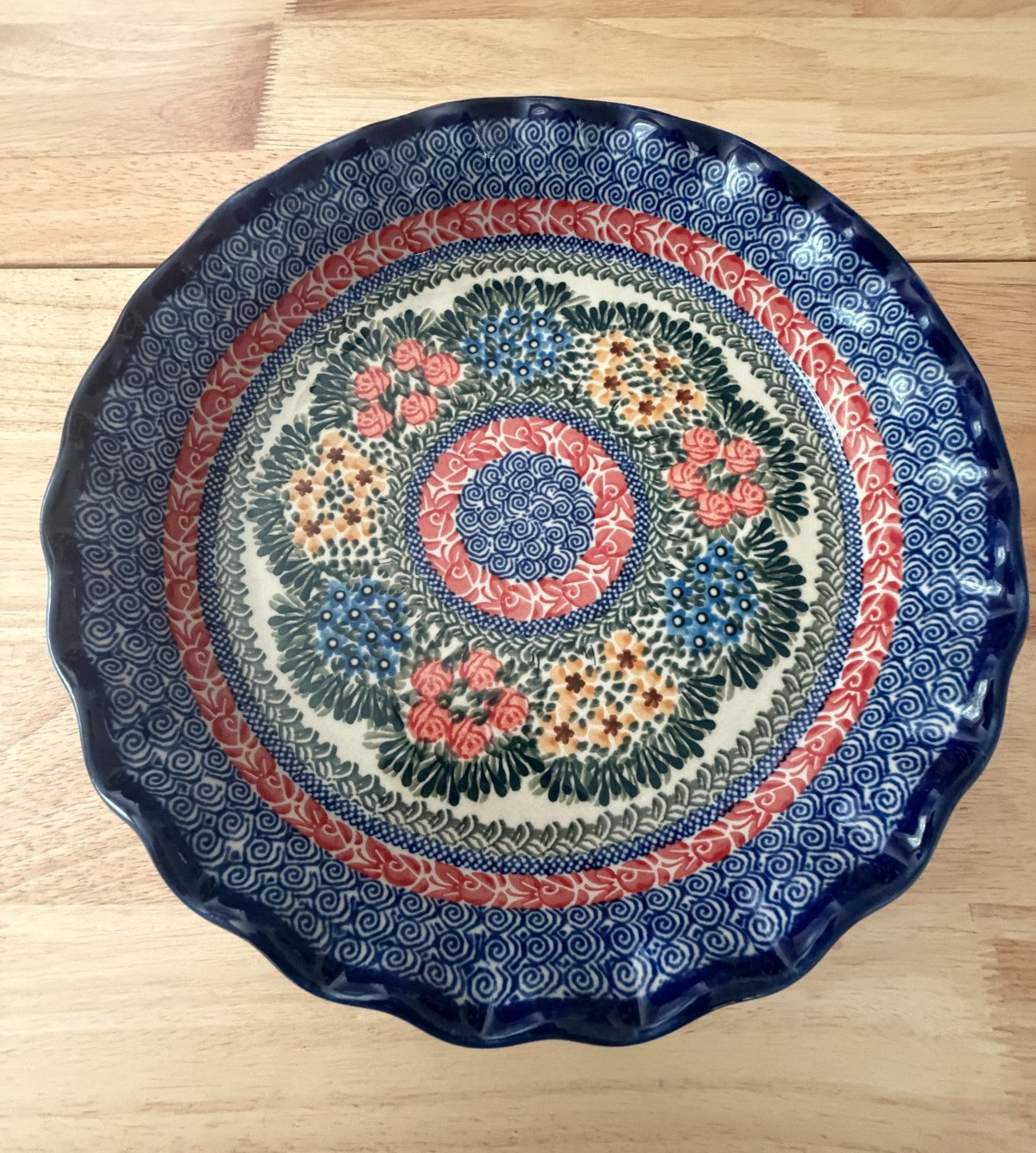 Ceramika Artystyczna Unikat 1625 Polish Pottery Pie Dish M Starzyk 2007