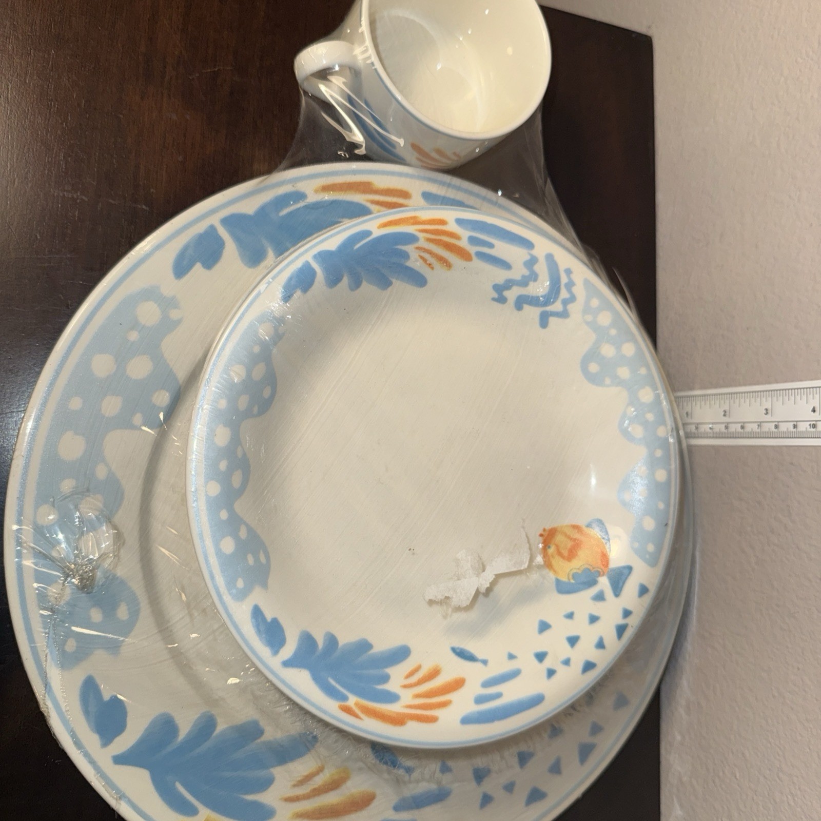New & Sealed Edgewater Hotel Laughlin Nevada Complete 5 Piece Dinner Set