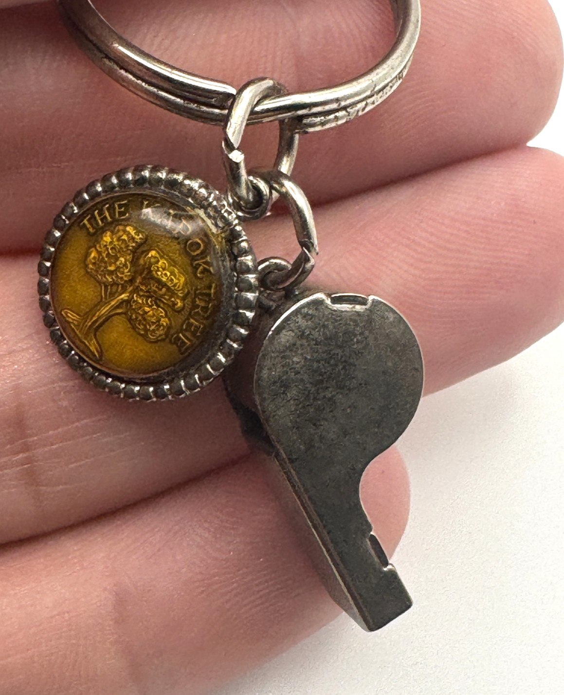 Vintage Keychain Whistle Kapok Tree Inn Florida Souvenir Fort