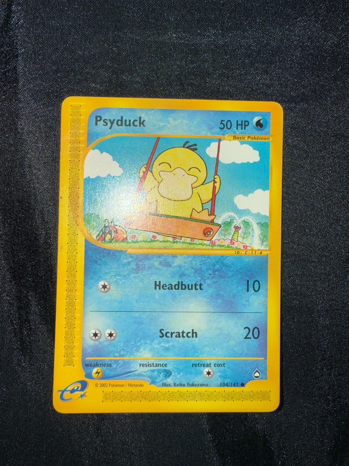 Pokemon Psyduck Aquapolis 104/147 eREADER English English EXC Conditions