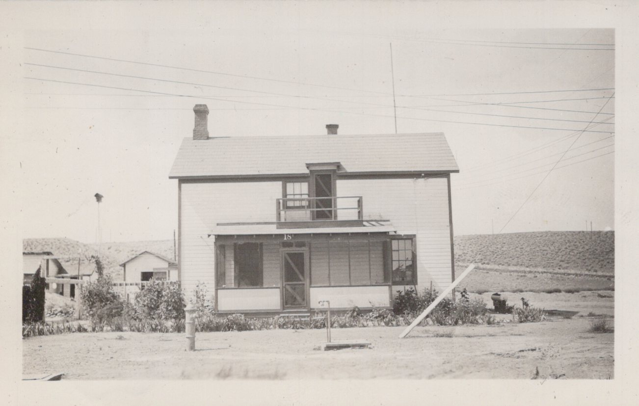 Antique 1932 Old Burlington Hotel Cody Wyoming Landscape RARE Original Photo