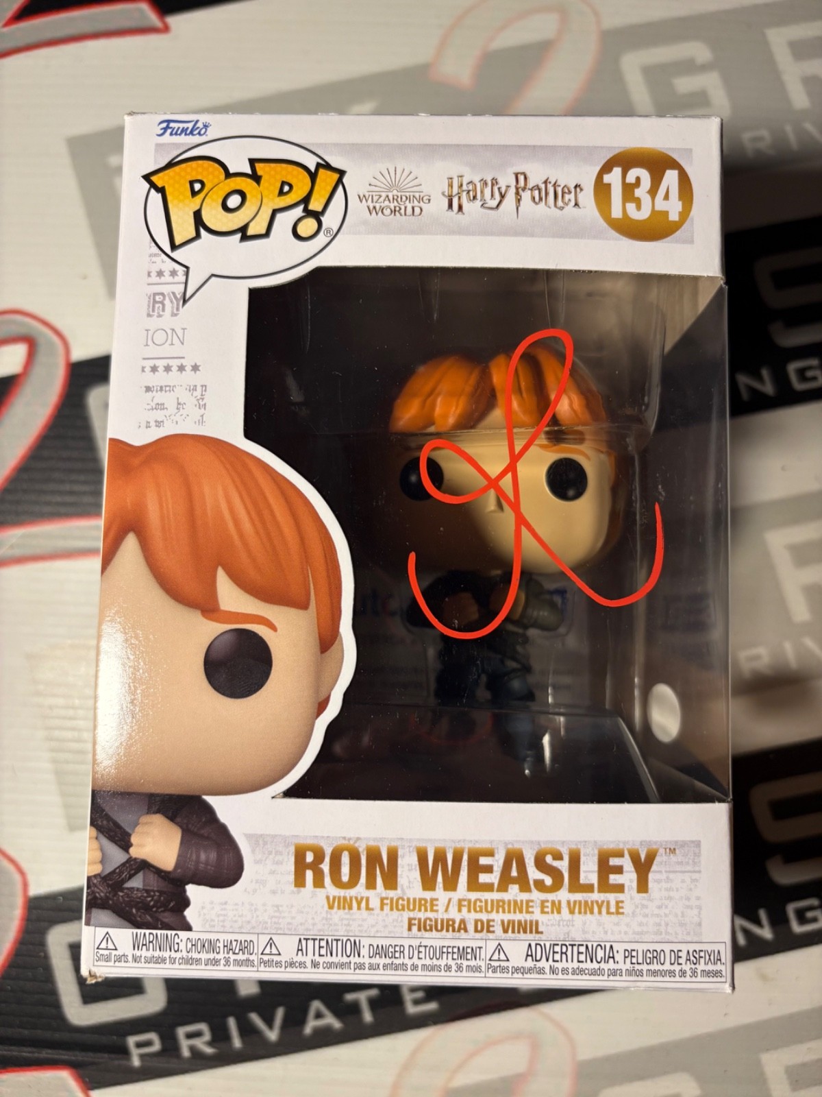 Rupert Grint Autograph Signed Ron Weasley Funko Pop ACOA - Harry Potter