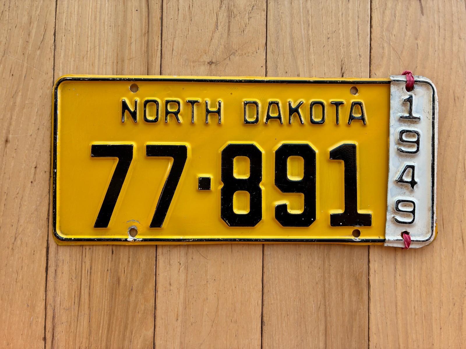 1949 North Dakota License Plate 1949 North Dakota License Plate