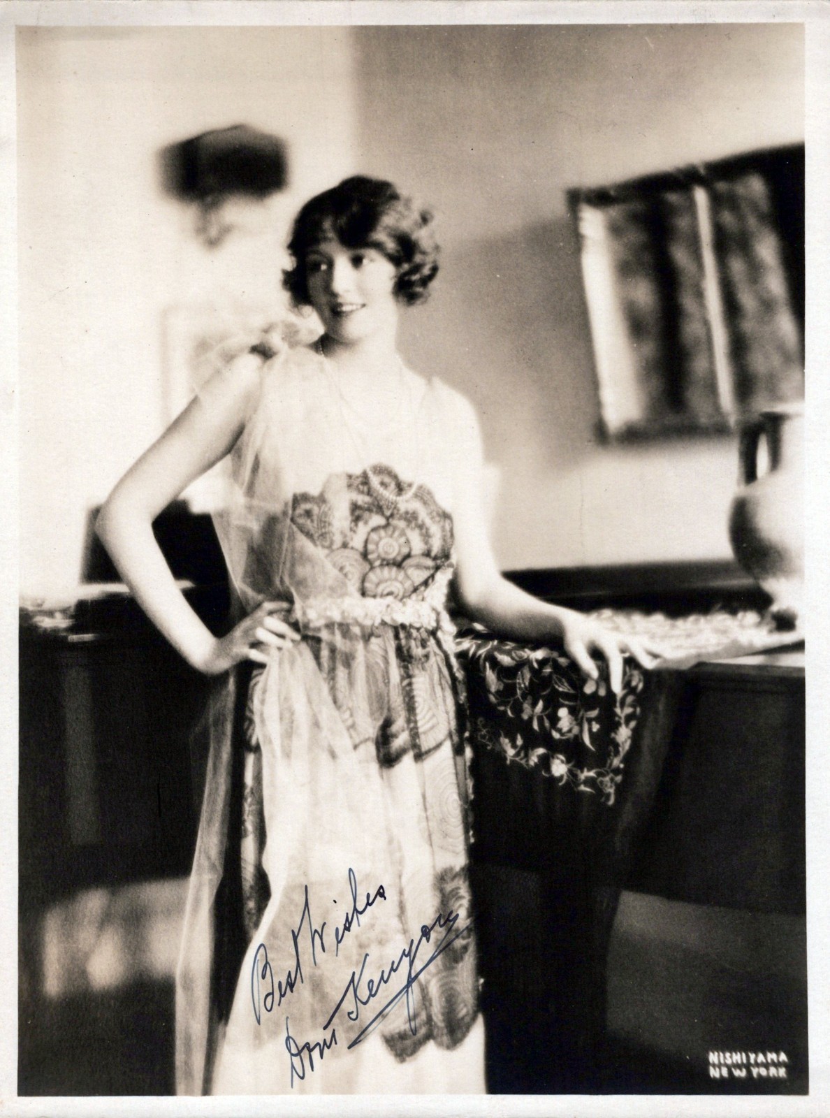 HOLLYWOOD DORIS KENYON SIGNED AUTOGRAPH 1920s PORTRAIT ORIG PHOTO MA40