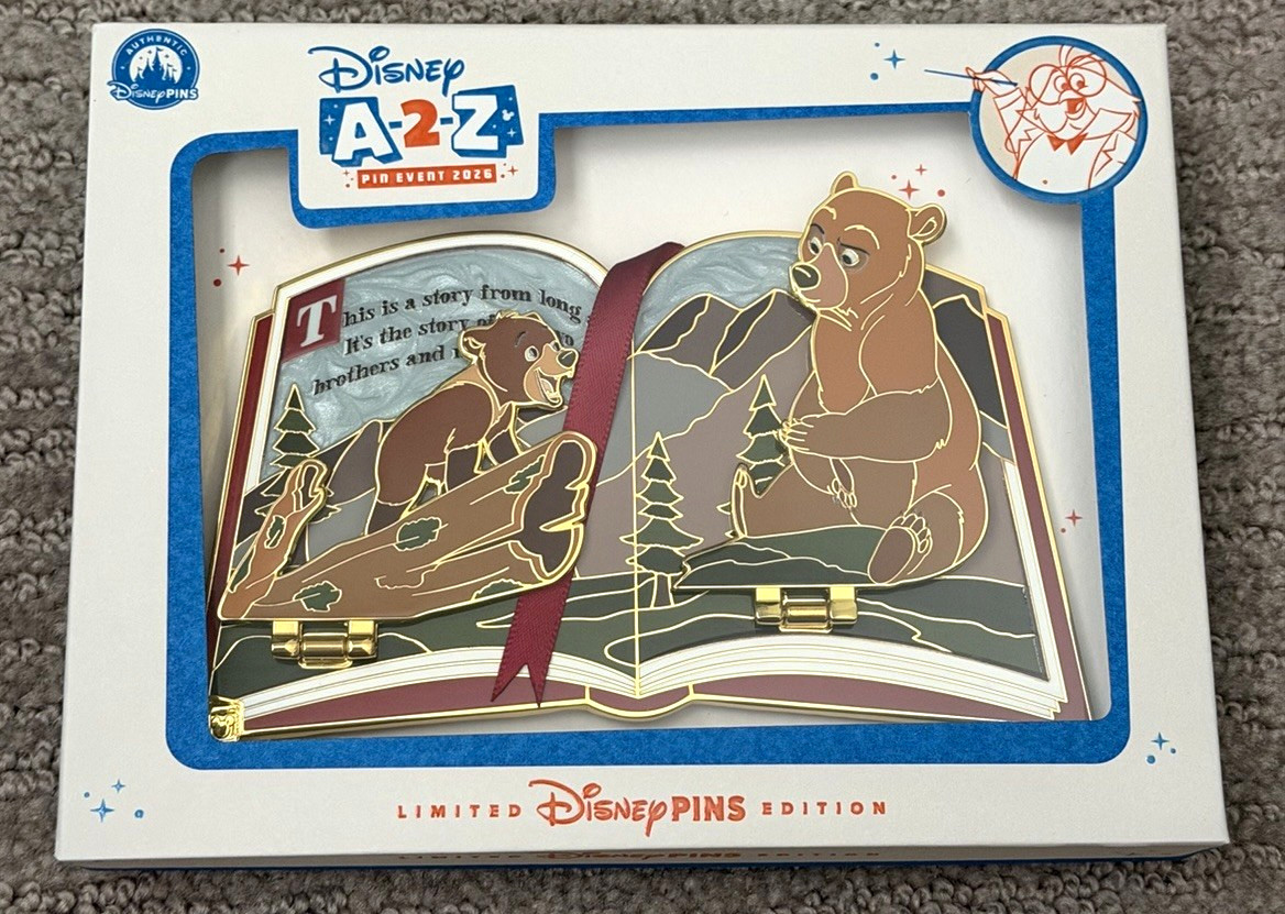 2026 A2Z Disney Event Pop-up Books Brother Bear LE 500 Jumbo Pin