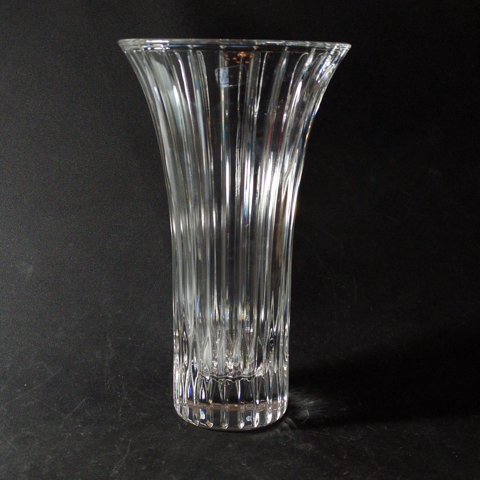MIKASA PARK LANE LARGE FLARED VASE, Cut Lead Crystal, 10