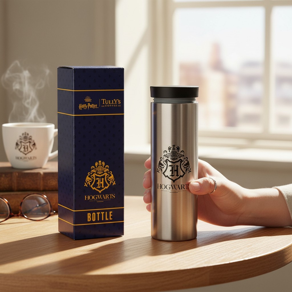 Tully's Japan Harry Potter Hogwarts Castle Stainless Steel Tumbler 480ml Red