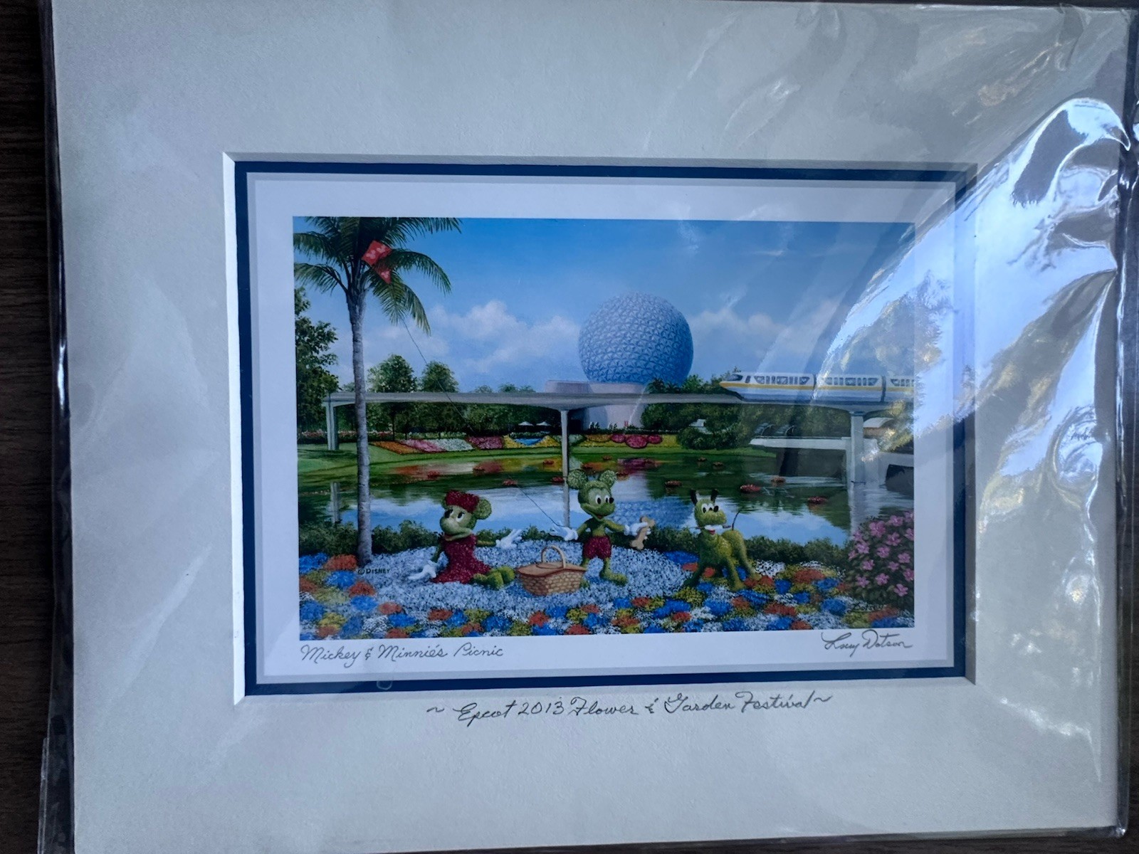 Disney Epcot Flower & Garden Festival Larry Dotson Signed 4\ Disney Epcot Flower & Garden Festival Larry Dotson Signed 4\