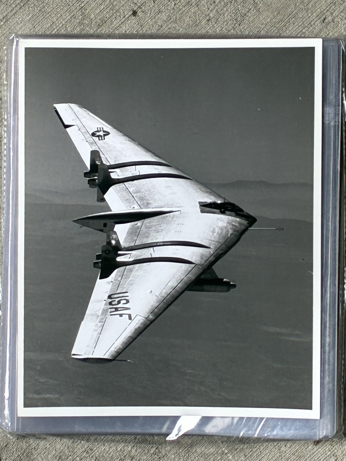 ORIGINAL Vintage 1940s Northrop YB-49 Flying Wing USAF Press Photo NOT A REPRINT