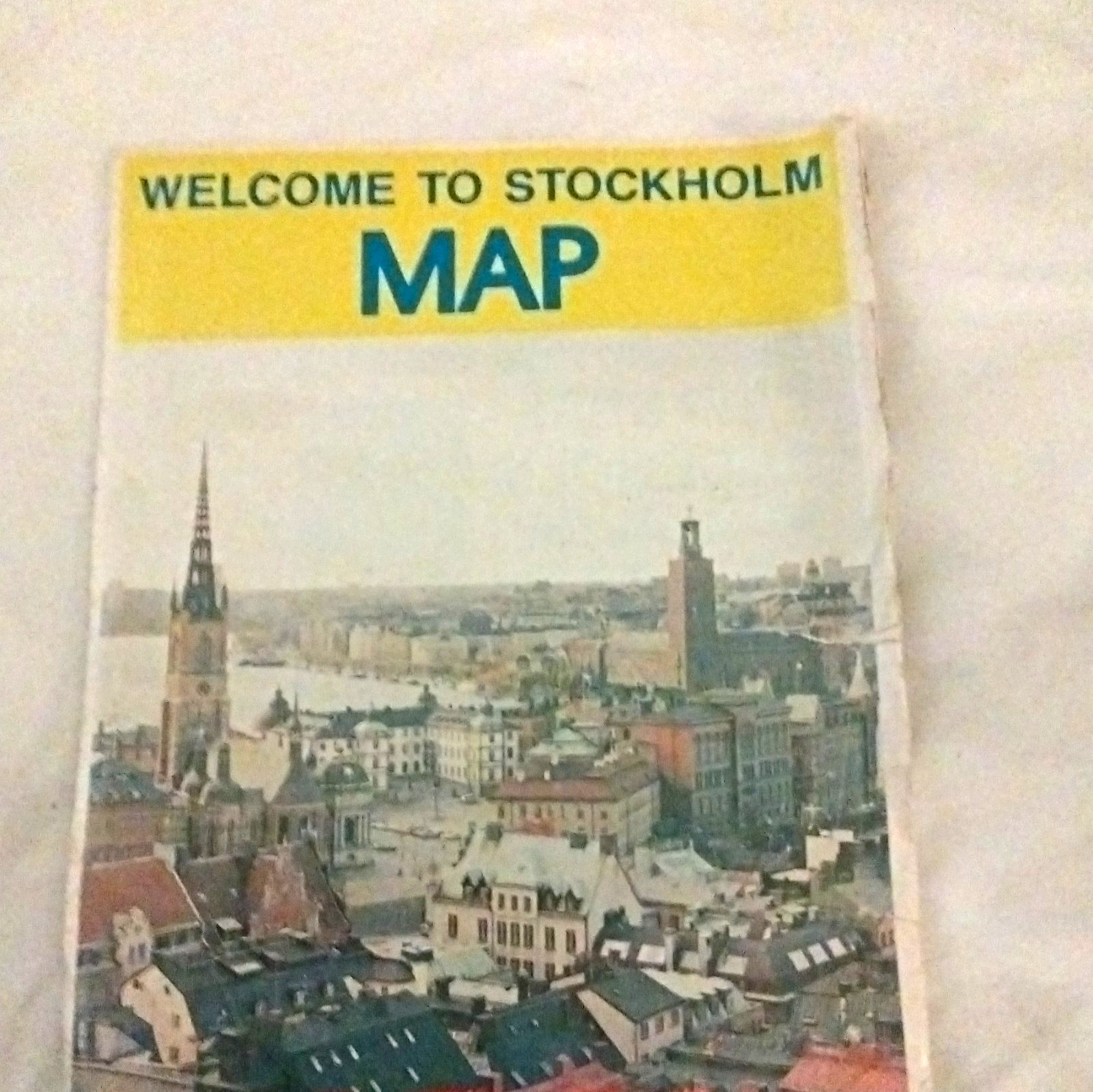 Welcome to Stockholm Sweden Foldout City Map & Guide - Scandinavia