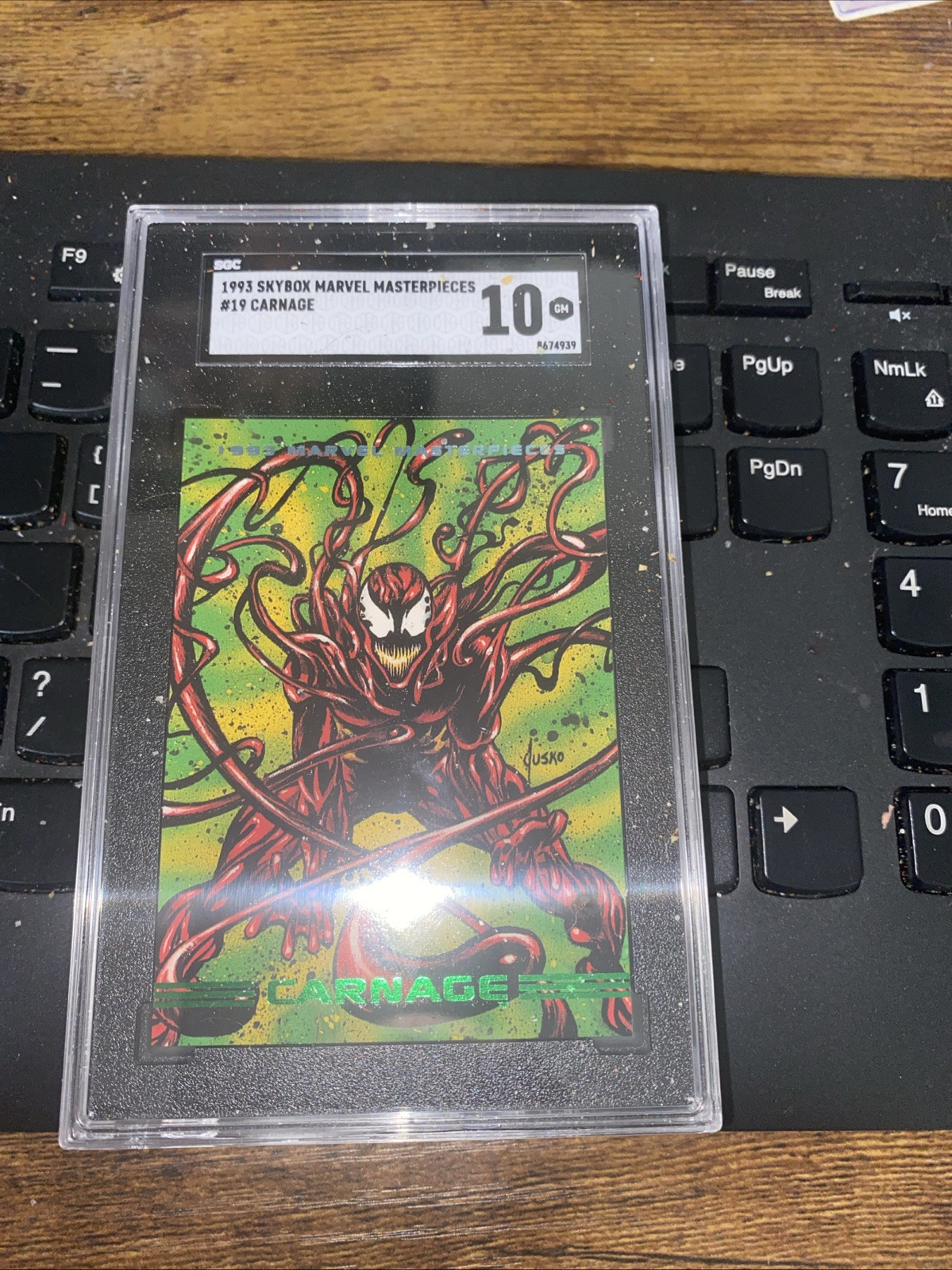 CARNAGE SGC 10 #19 1993 Marvel Masterpieces GEM MINT