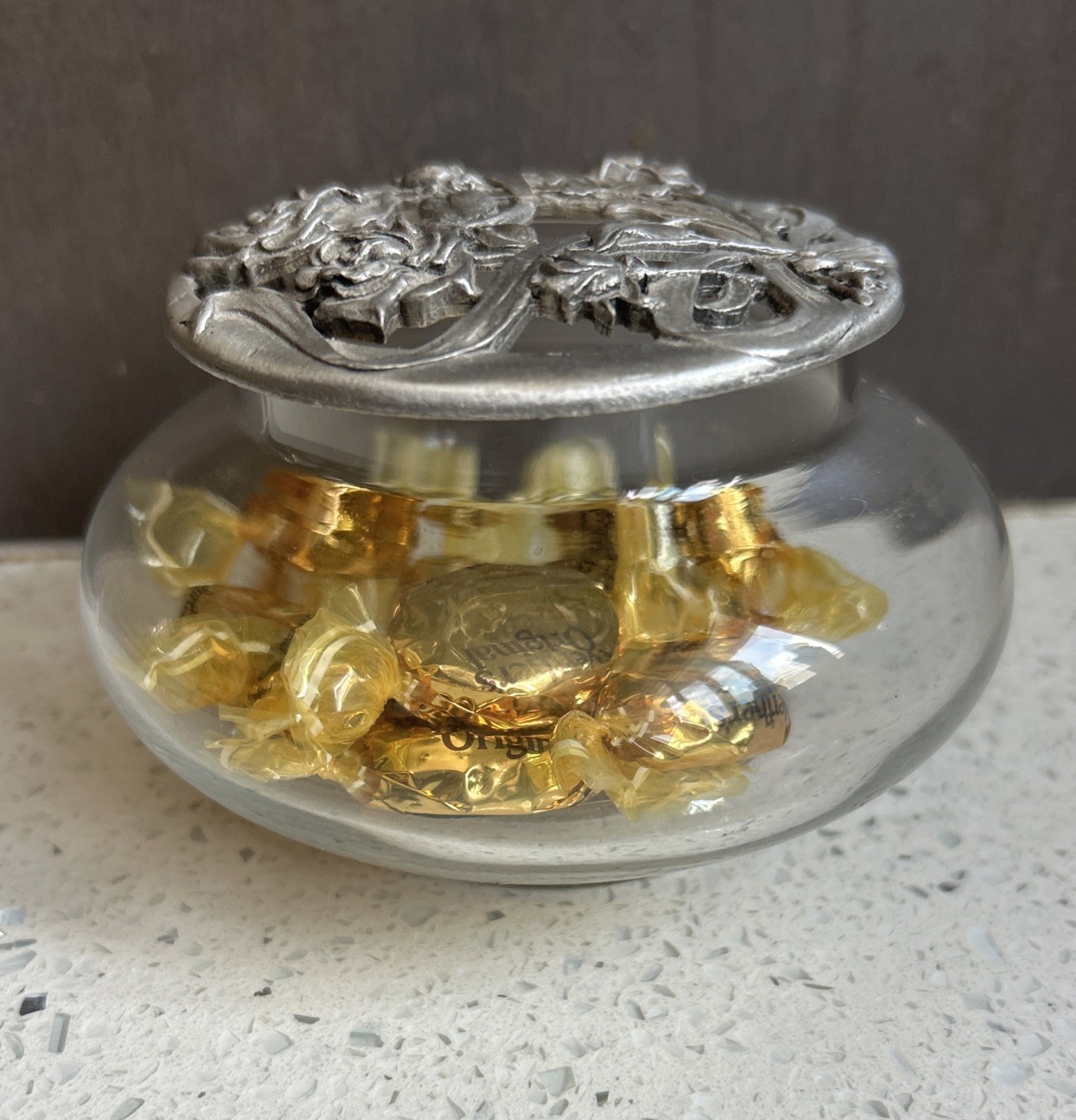 Rawcliffe 1988 Pewter Lid & Potpourri, Trinket Or Candy Dish #PC2913