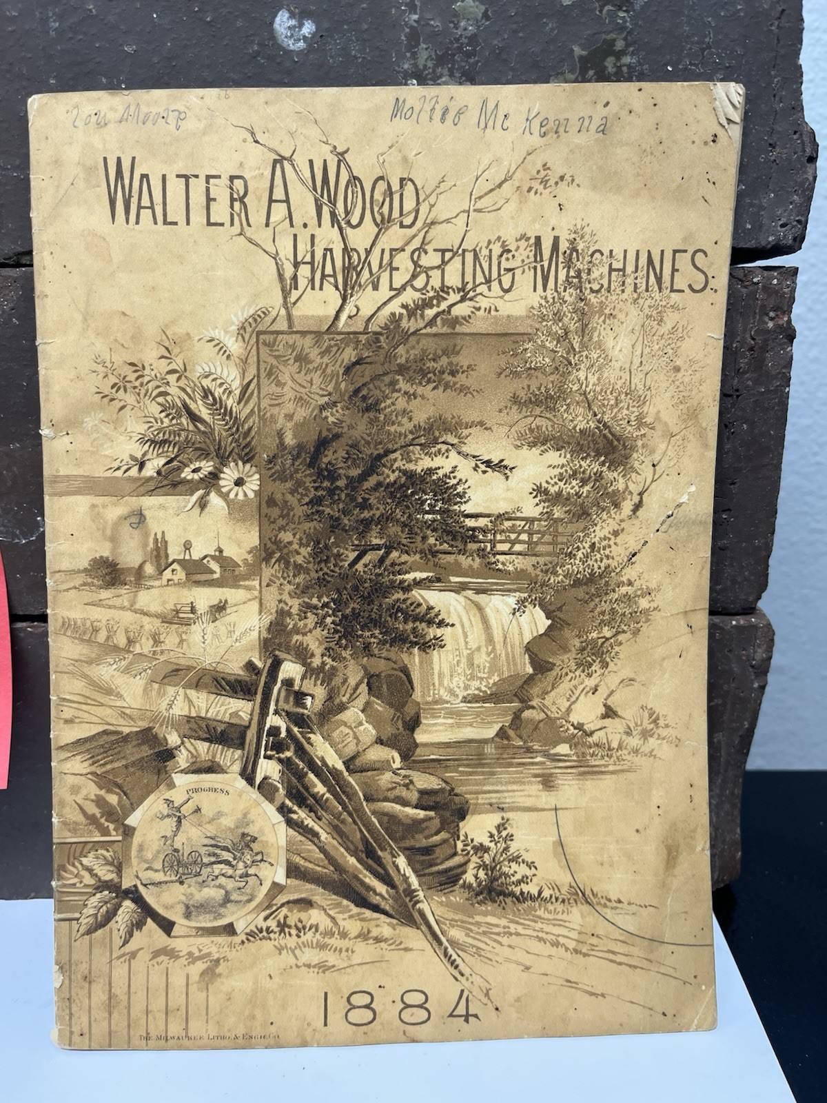 1884 Advertising Print for Walter A. Wood Harvesting Machines Sales Brochure