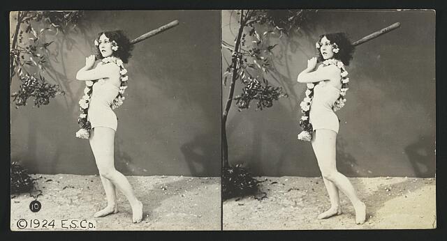 Summer Woman Model c1900 Old Photo 2