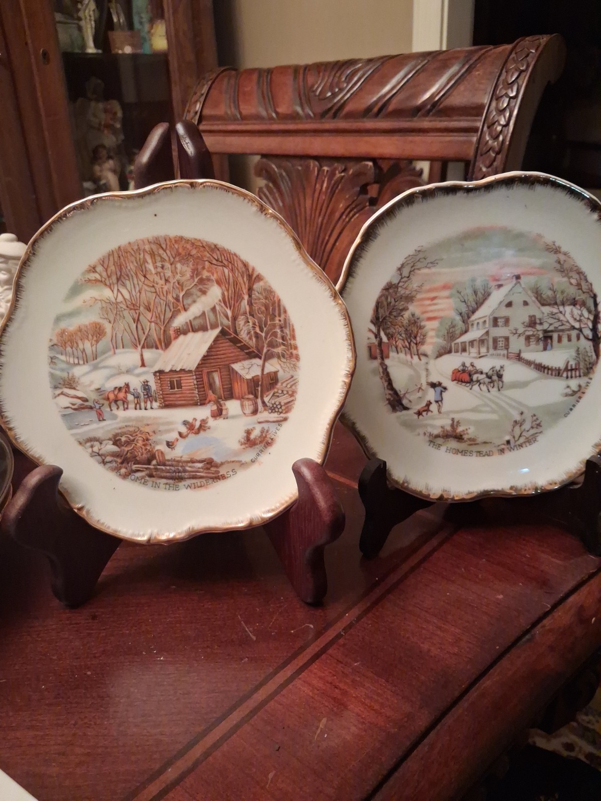 #2 Currier And Ives Plates #2 Currier And Ives Plates