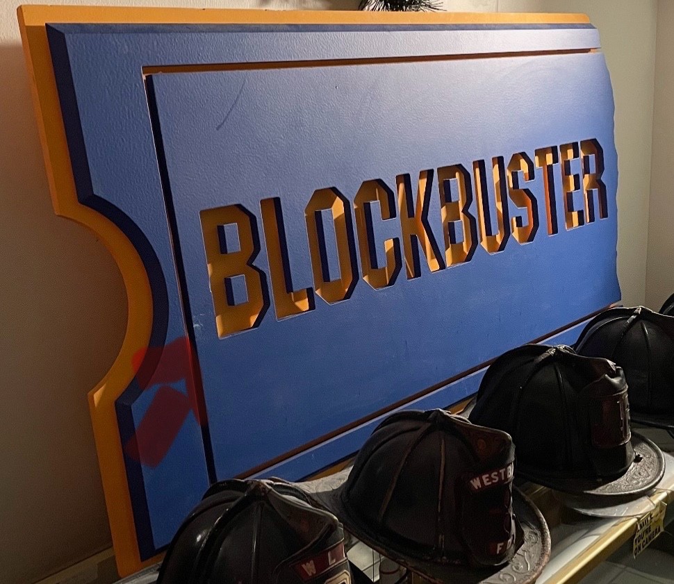Original Blockbuster Video In Store Sign - Large
