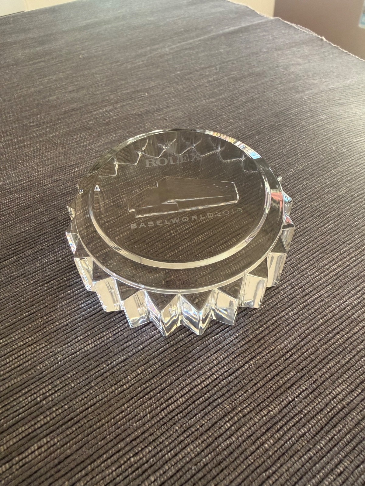 Rolex Baselworld 2013 Crystal Paperweight