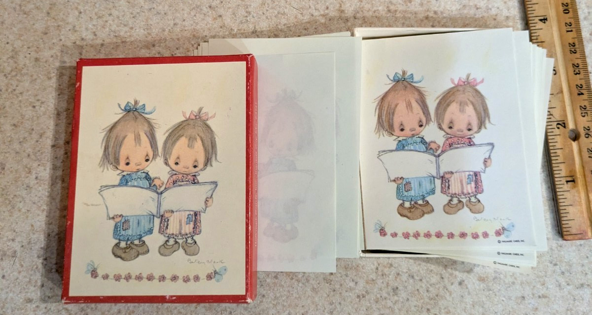 Vintage Stickers Hallmark Betsey Clark Bookplates  in box  70s