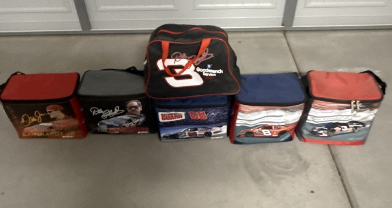 NASCAR Dale Earnhardt Jr Collectible DrinkCoolers/Lunch Box Lot of 6 Breweriana 