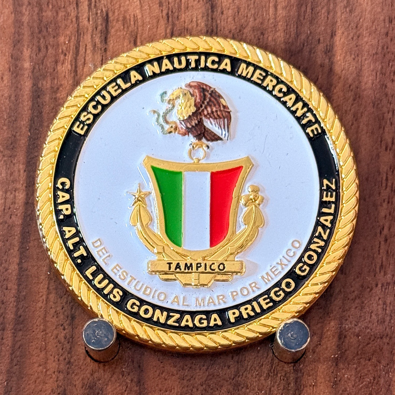 Escuela Nautica Mercante Tampico Mexico Maritime Academy Challenge Coin  M#20