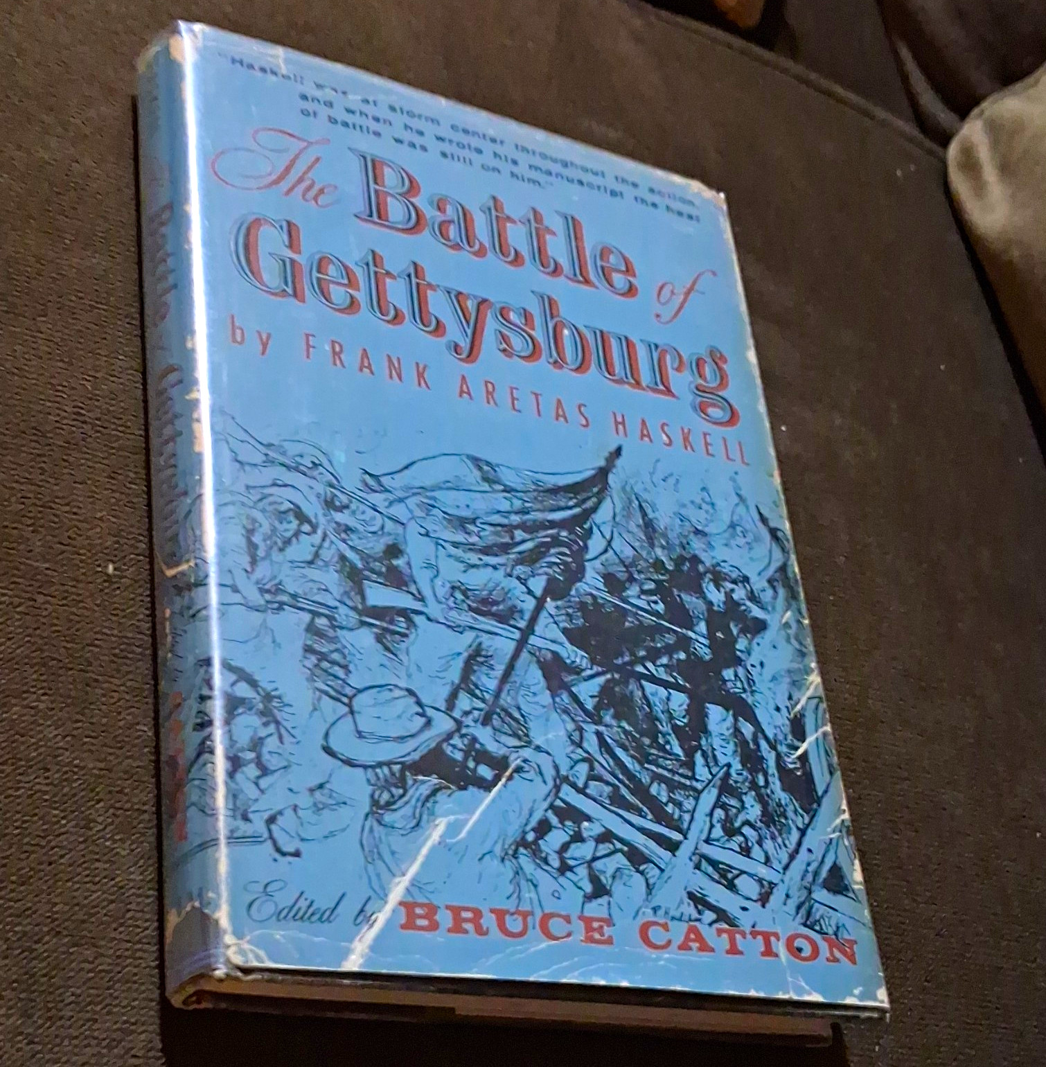 The Battle of Gettysburg Frank A. Haskell Bruce Catton Hardcover DJ Civil War