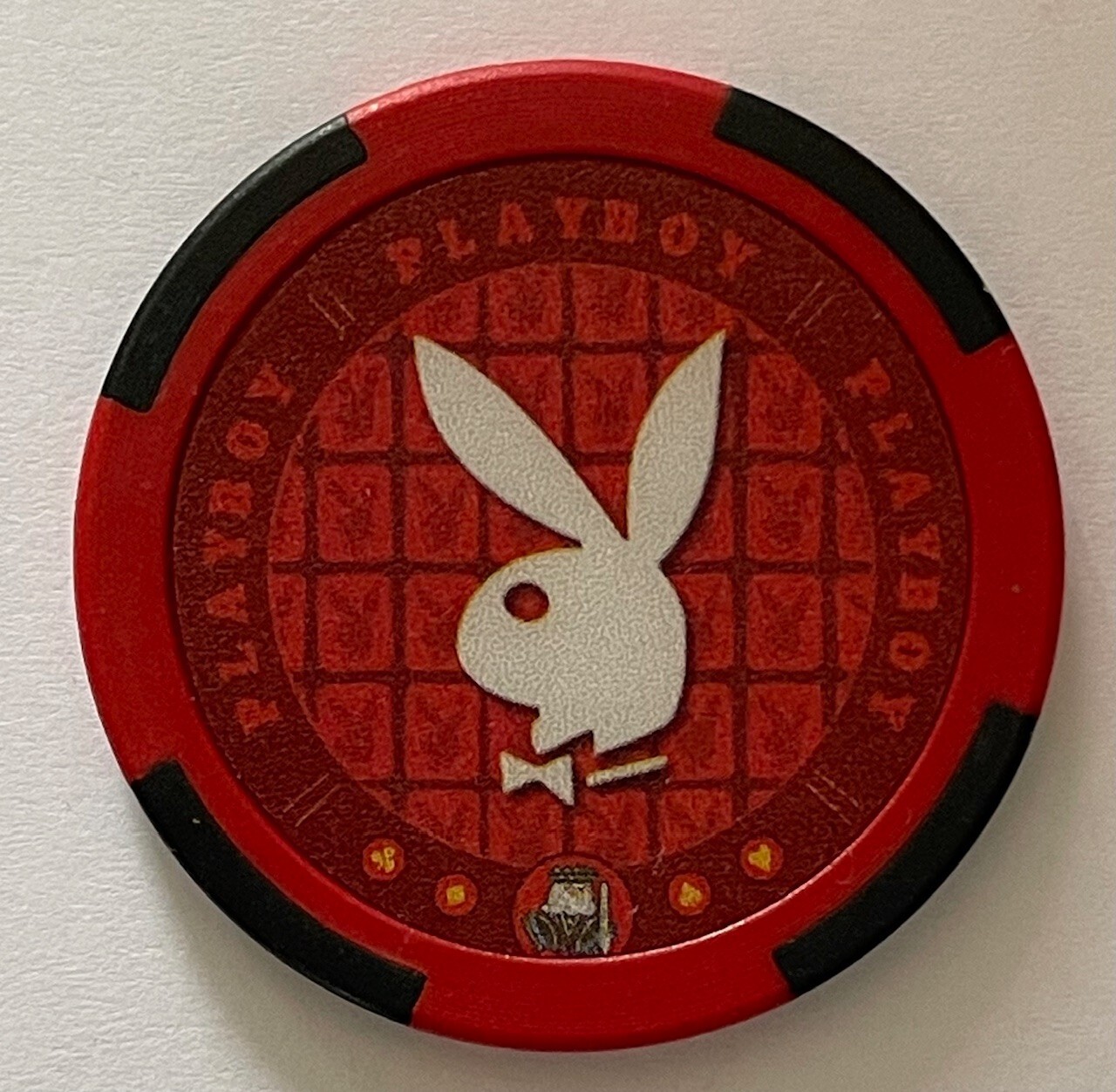 Playboy Chip Poker Casino Red Las Vegas Bunny Club