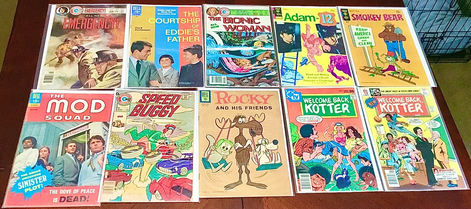 1970s Television Comic Lot - 10 Issues - Dell DC Charlton Gold Key - Ships Free